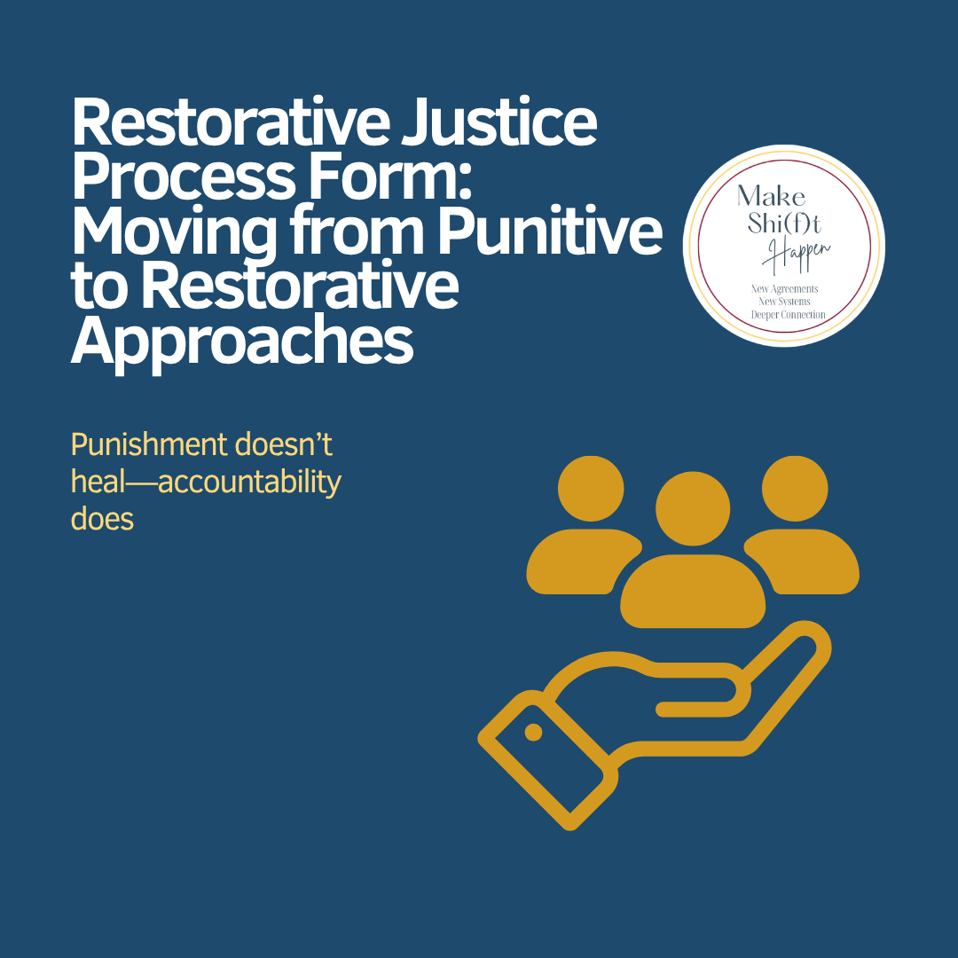 Cover of Restorative Justice Process Form